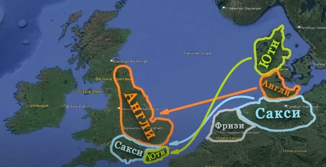 Карта расселения племен